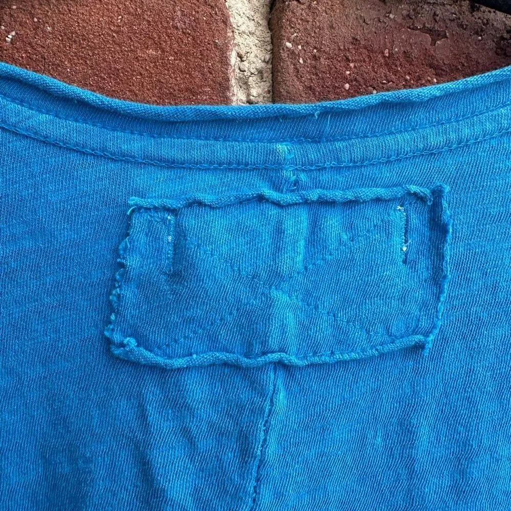 Free People We The Free Be My Baby Tee in turquoise blue size XS NEW - Picture 8 of 8